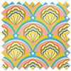 Deco Sea Shells, Peach Melba - Roman Blind